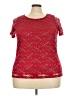 New Directions 100% Polyester Red Short Sleeve Top Size 3X - photo 1