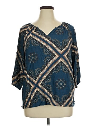 Natural Reflections 3/4 Sleeve Blouse (view 1)