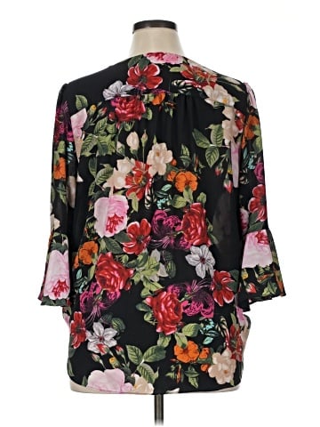 INC International Concepts 3/4 Sleeve Blouse (view 2)