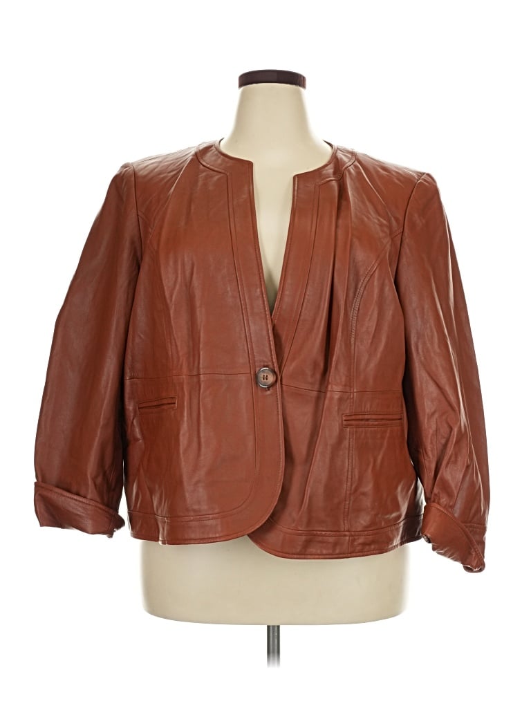 Pre-owned Talbots Blazer Jacket In Brown