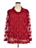 White Stag 100% Polyester Red Long Sleeve Blouse Size 22/24W - photo 1
