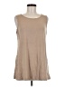 Logo Layers Tan Sleeveless T-Shirt Size M - photo 1