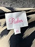 Parker 100% Silk Animal Print Tan Long Sleeve Silk Top Size XS - photo 7