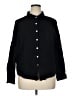 Automet 100% Rayon Solid Black Long Sleeve Button-Down Shirt Size XL - photo 1