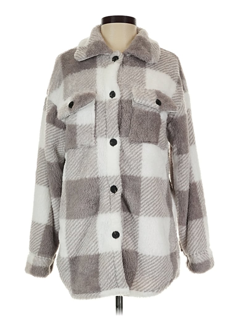 Pre-owned Unbranded Coat In Gray
