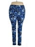 Catherines Print Blue Active Pants Size 2X - photo 1