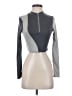 Shein Gray Long Sleeve Top Size S - photo 1