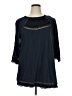 Lucky Brand Blue 3/4 Sleeve Blouse Size 1X - photo 1