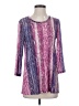 Logo Layers Purple 3/4 Sleeve Top Size S - photo 1