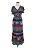 Tantrums Print Blue Casual Dress Size M - photo 1