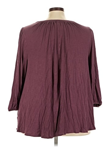 Lane Bryant 3/4 Sleeve T-Shirt (view 2)