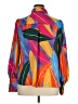 Unbranded 100% Polyester Color Block Orange Long Sleeve Blouse Size XL - photo 2