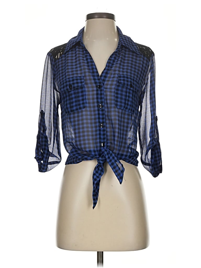 Pre-owned Bcx 3/4 Sleeve Blouse In Blue