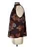 Sugar Lips 100% Polyester Brown Sleeveless Blouse Size XS - photo 5
