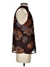 Sugar Lips 100% Polyester Brown Sleeveless Blouse Size XS - photo 4