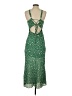 Ellison 100% Polyester Polka Dots Green Casual Dress Size S - photo 2