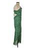 Ellison 100% Polyester Polka Dots Green Casual Dress Size S - photo 4