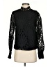 Ultra Pink 100% Polyester Black Long Sleeve Blouse Size S - photo 1