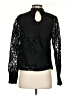 Ultra Pink 100% Polyester Black Long Sleeve Blouse Size S - photo 2