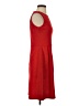 Chaps Solid Red Casual Dress Size 4 - photo 4