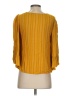 Drew 100% Rayon Yellow 3/4 Sleeve Blouse Size XS - photo 2