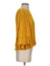 Drew 100% Rayon Yellow 3/4 Sleeve Blouse Size XS - photo 4