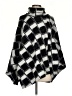 Isabel de Pedro Plaid Black Poncho Size 4 - photo 1