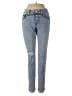 Express Hearts Blue Jeans Size 2R - photo 1