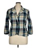 Chadwicks Plaid Teal Blazer Size 14 - photo 1
