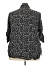 Woman Within 100% Rayon Black 3/4 Sleeve Button-Down Shirt Size 26 (2X) - photo 2