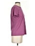 Nike 100% Polyester Solid Pink Purple Active T-Shirt Size S - photo 4