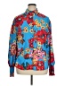 Unbranded Floral Blue Long Sleeve Blouse Size XL - photo 1