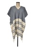 Tribe Alive 100% Cotton Gray Poncho One size - photo 1