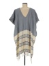 Tribe Alive 100% Cotton Gray Poncho One size - photo 2