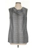 NIPON BOUTIQUE Silver Sleeveless Top Size S - photo 1