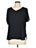 Ann Taylor LOFT 100% Polyester Black Short Sleeve Blouse Size L - photo 1