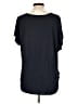 Ann Taylor LOFT 100% Polyester Black Short Sleeve Blouse Size L - photo 2