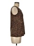 Lands' End 100% Cotton Animal Print Brown Tank Top Size M (tall) - photo 4