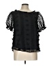Sweet Wanderer 100% Polyester Black Short Sleeve Blouse Size L - photo 1