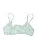 True Craft Checkered-gingham Blue Swimsuit Top Size M - photo 1