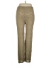 Unbranded 100% Polyester Chevron-herringbone Gold Tan Casual Pants Size XL - photo 2