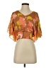 Tiny 100% Rayon Orange Short Sleeve Blouse Size XS - photo 1