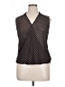 Eden & Olivia 100% Polyester Polka Dots Black Sleeveless Blouse Size XL - photo 1