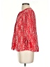 CAbi 100% Cotton Red 3/4 Sleeve Blouse Size S - photo 5
