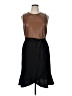 Addison 100% Polyester Color Block Brown Casual Dress Size 16 - photo 1