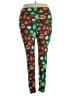 Lularoe Print Green Leggings Size 2X (TC2) - photo 2