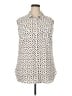 Merona Polka Dots Ivory Sleeveless Blouse Size XXL - photo 1
