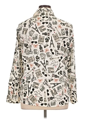 Karl Lagerfeld Paris Long Sleeve Blouse (view 2)