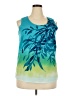 Jaclyn Smith Teal Sleeveless Top Size XL - photo 1