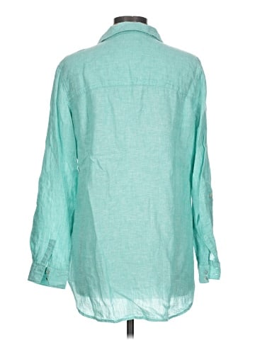 Sigrid Olsen Long Sleeve Button-Down Shirt (view 2)